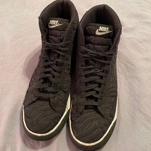 Black Nike high top shoes